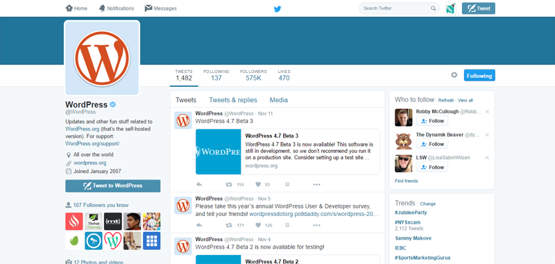 wordpress professionals to follow on twitter