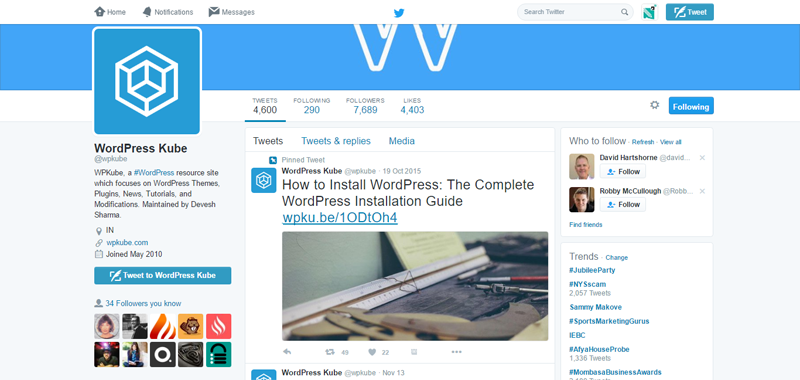 wordpress professionals to-follow-wpkube