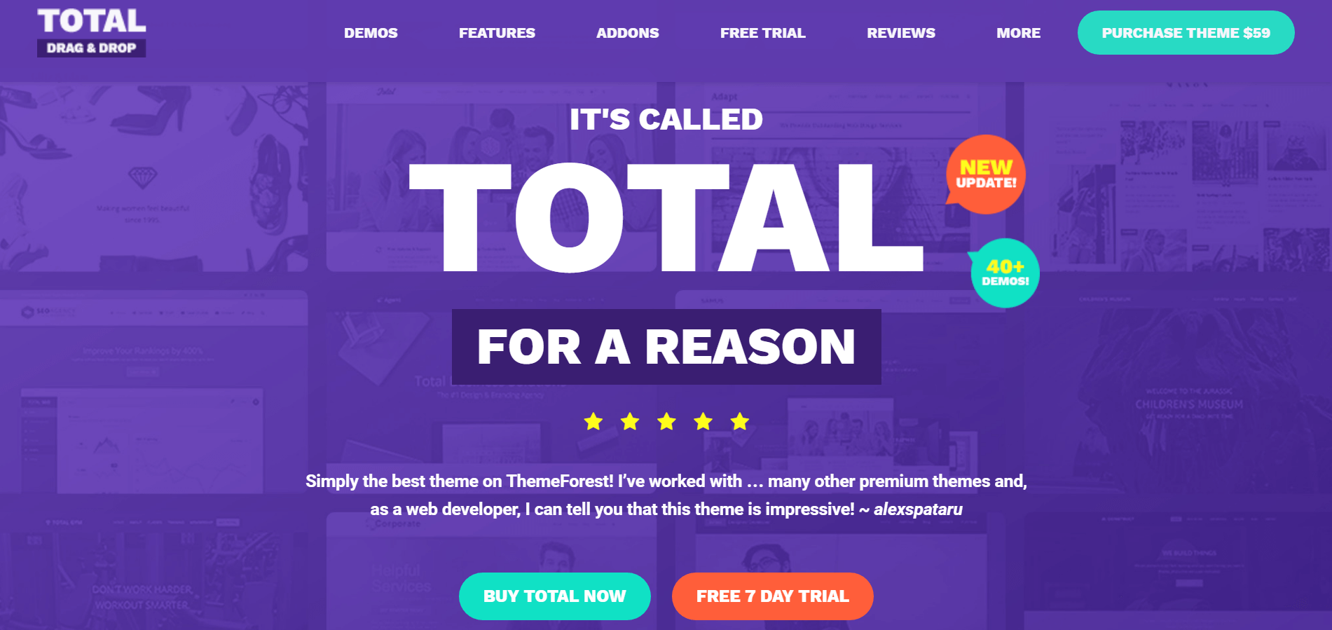 The Total WordPress theme.