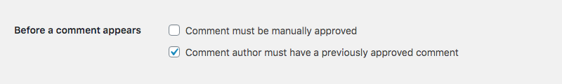WordPress Comment Moderation: Before a Comment Appears