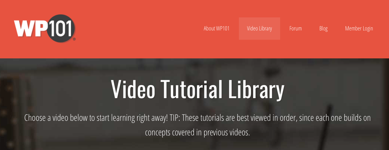 WP101.com Video Tutorials