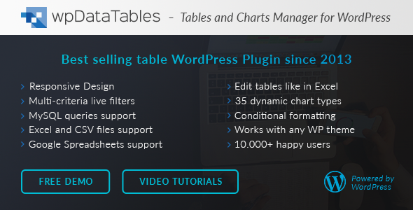 wpDataTables Responsive Tables Plugin