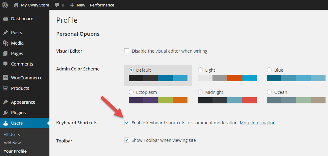 wpe 01-keyboard shortcuts for comment moderation