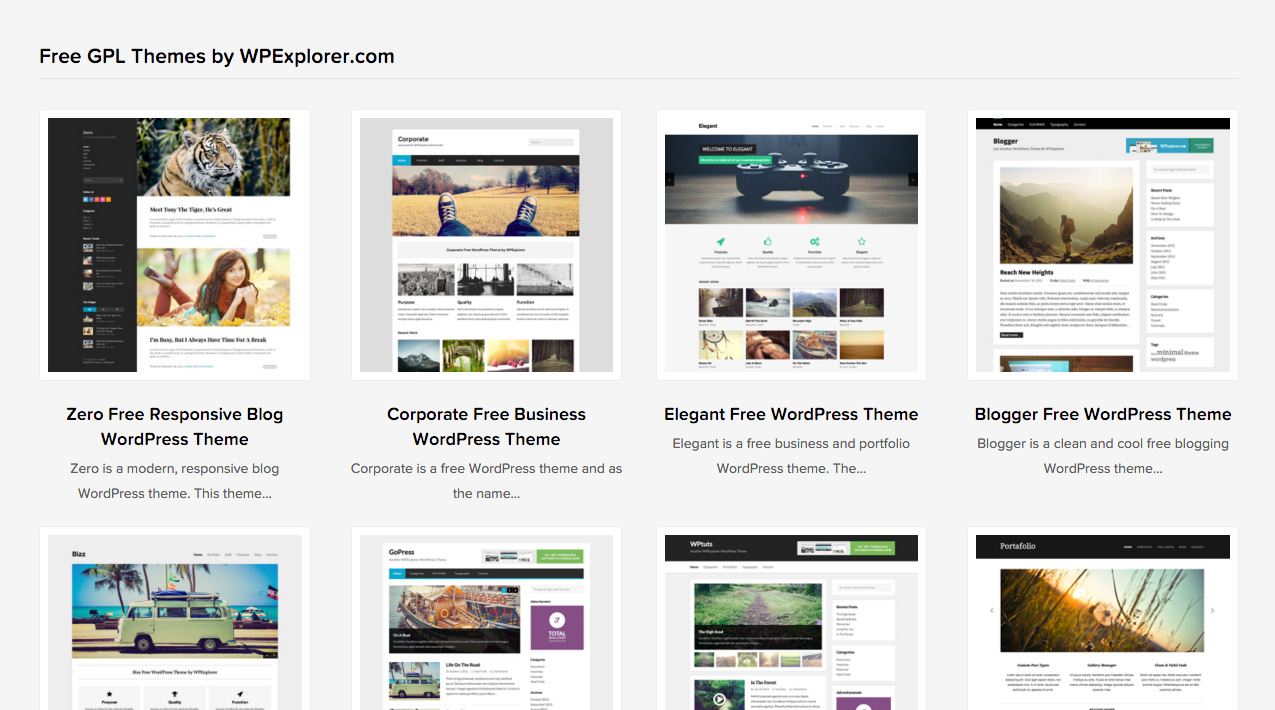 Best Free WordPress Themes