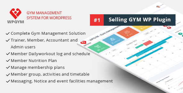 WPGYM - WordPress Gym Management System