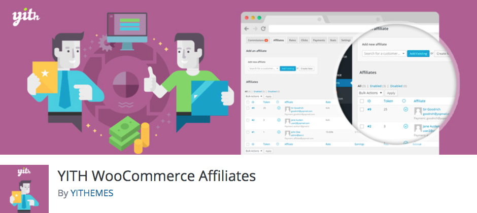 Best Affiliate WordPress Plugins: YITH WooCommerce Affiliates